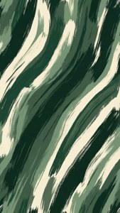 Handdrawn Forest Green Cream
