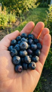 Handful of Blueberries