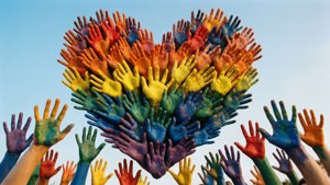 Hands Forming Pride Heart