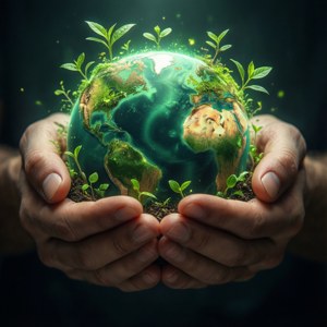 Hands Holding Earth