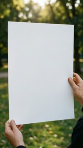 Hands Holding Poster