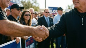 Handshake with Supporters