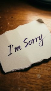Handwritten Apology Note
