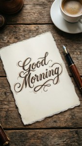 Handwritten Good Morning