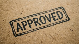 Handwritten Stamp on Kraft Paper