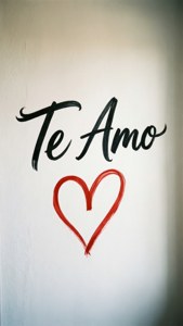 Handwritten Te Amo