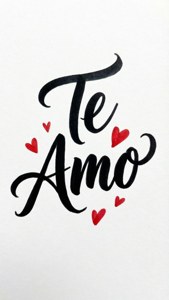 Handwritten Te Amo