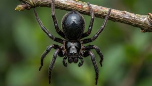 Hanging Black Widow