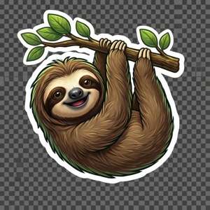 Hanging Sloth Sticker