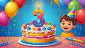 Happy 3rd Birthday Cake