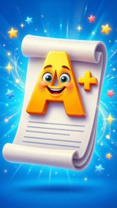 Happy A+ Report Card