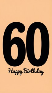 Happy Birthday 60