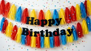 Happy Birthday Pennant Banner