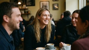 Happy Cafe Moment