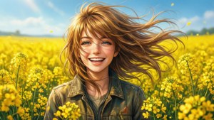 Happy Genya Flower Field