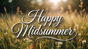 Happy Midsummer Lettering