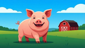 Happy Pig SVG
