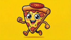 Happy Pizza Slice Runner