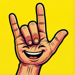 Happy Shaka Cartoon