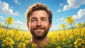Happy Steve in Field