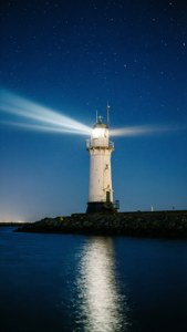 Harbor Lighthouse Night