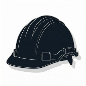 Hard Hat Silhouette Vector