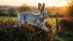 Hare at Sunset