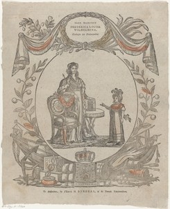Hare Majesteit / Frederica Louisa / Wilhelmina, / Koningin der Nederlanden