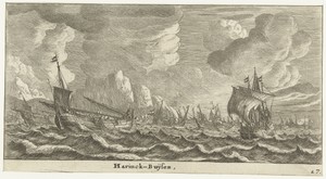 Haringbuizen op zee