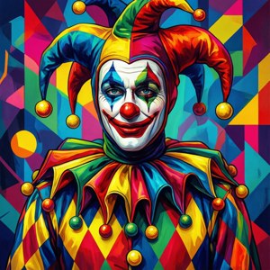 Harlequin Pop Art