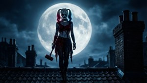 Harley Under the Moon