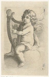 Harp spelend engeltje