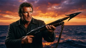 Harpoon Against Sunset