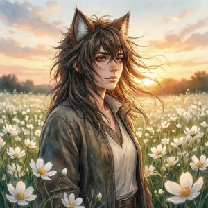 Haru in Flower Field
