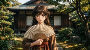 Haruka Paper Fan Garden