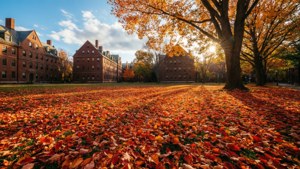 Harvard Yard Autumn Panorama
