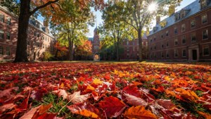 Harvard Yard Autumn Splendor