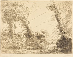 Harvesters Surprised by the Storm (Moissonneuses surprises par l'orage)