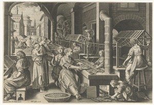 Haspelen van de zijde