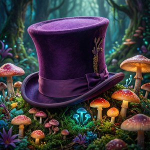 Hat Over Mushrooms