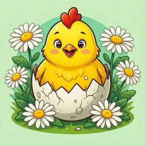 Hatching Chick Daisies