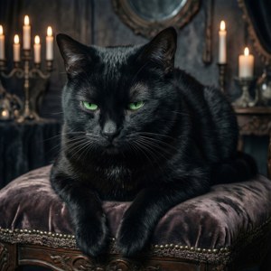 Haughty Black Cat