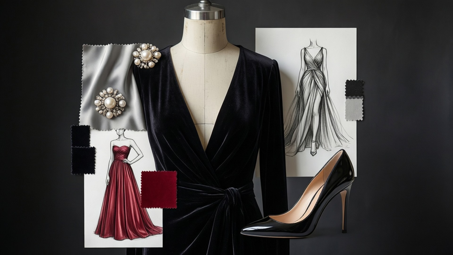 Haute Couture Moodboard by Wallpapers.art Studio
