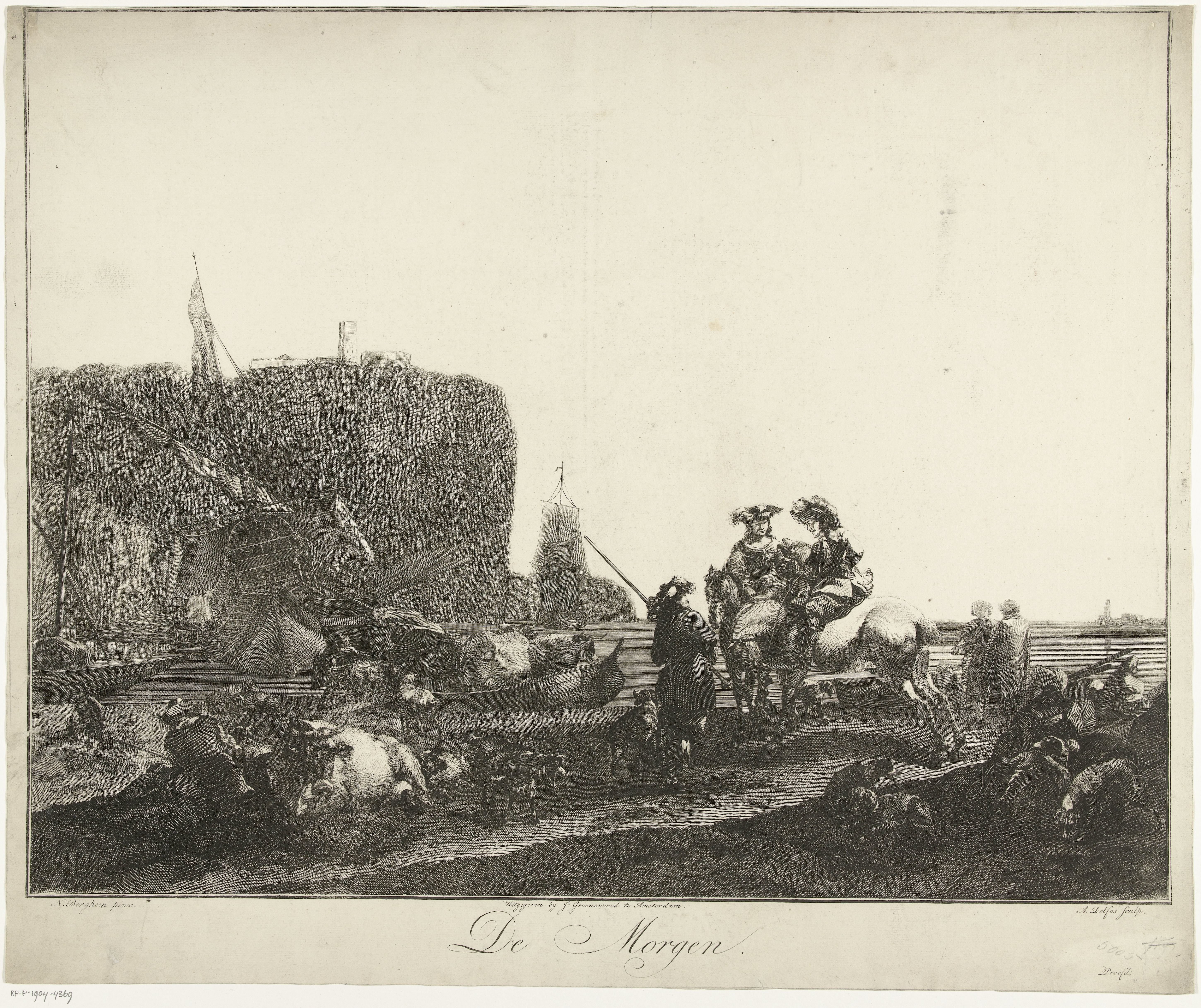 Havengezicht by Abraham Delfos