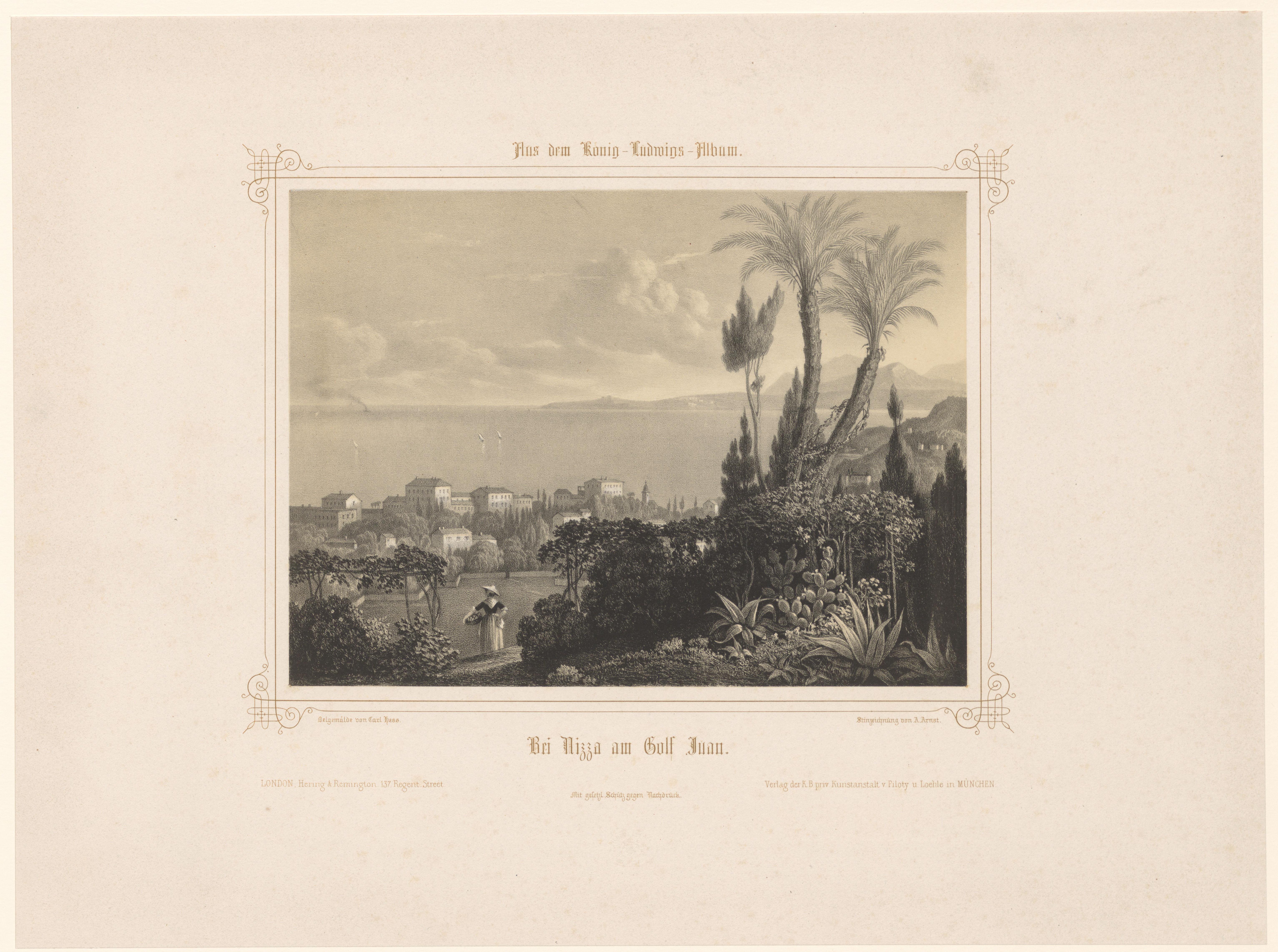 Havengezicht bij Golfe-Juan by A. Arnst