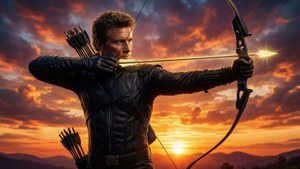Hawkeye at Sunset
