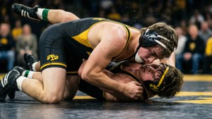 Hawkeye Wrestling Pin