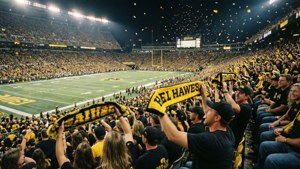 Hawkeyes Fans in Stadium