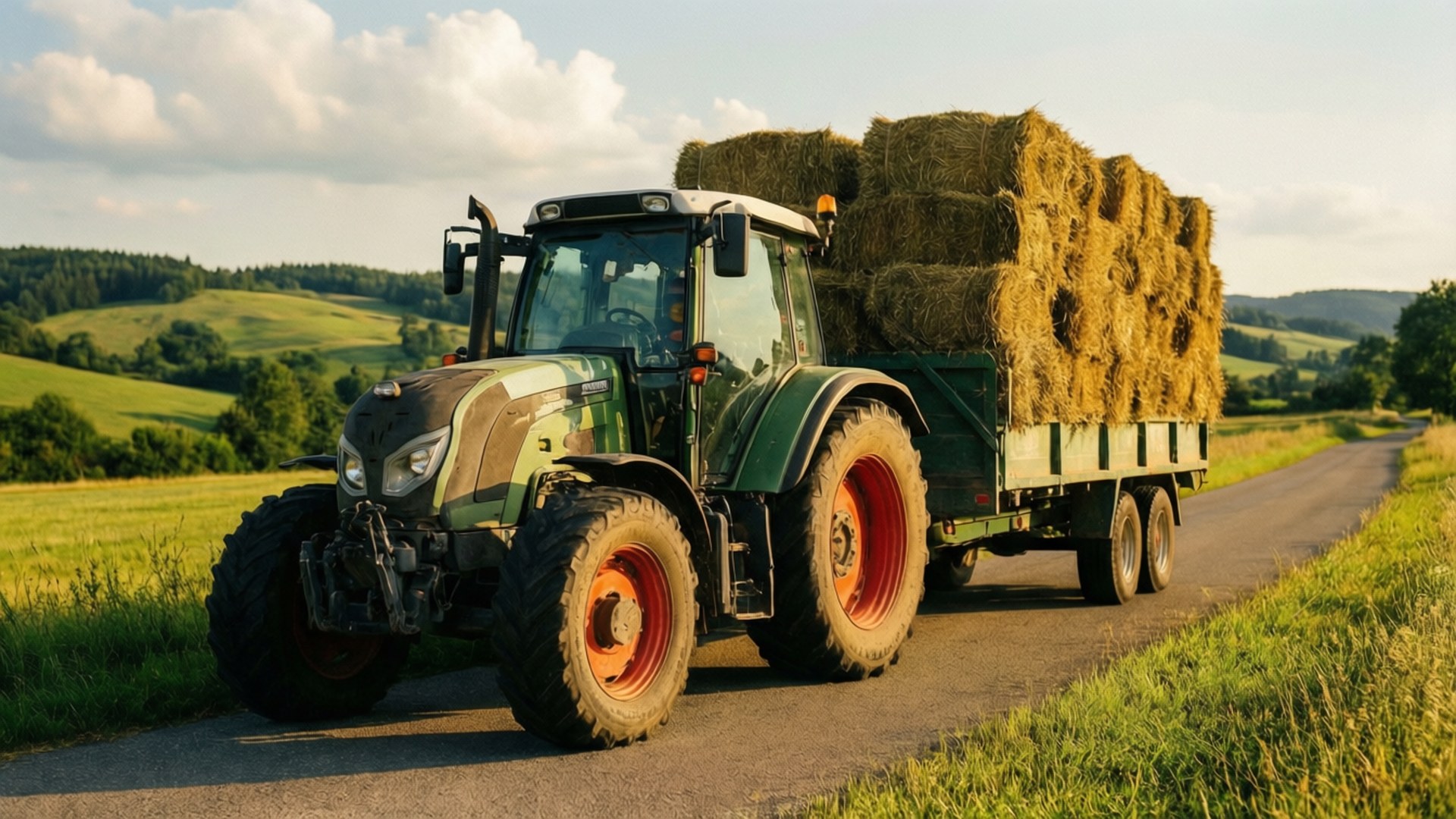 Hay Bale Journey by Wallpapers.art Studio