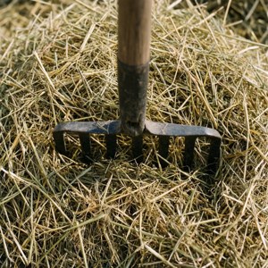 Hay Pile Pitchfork Macro